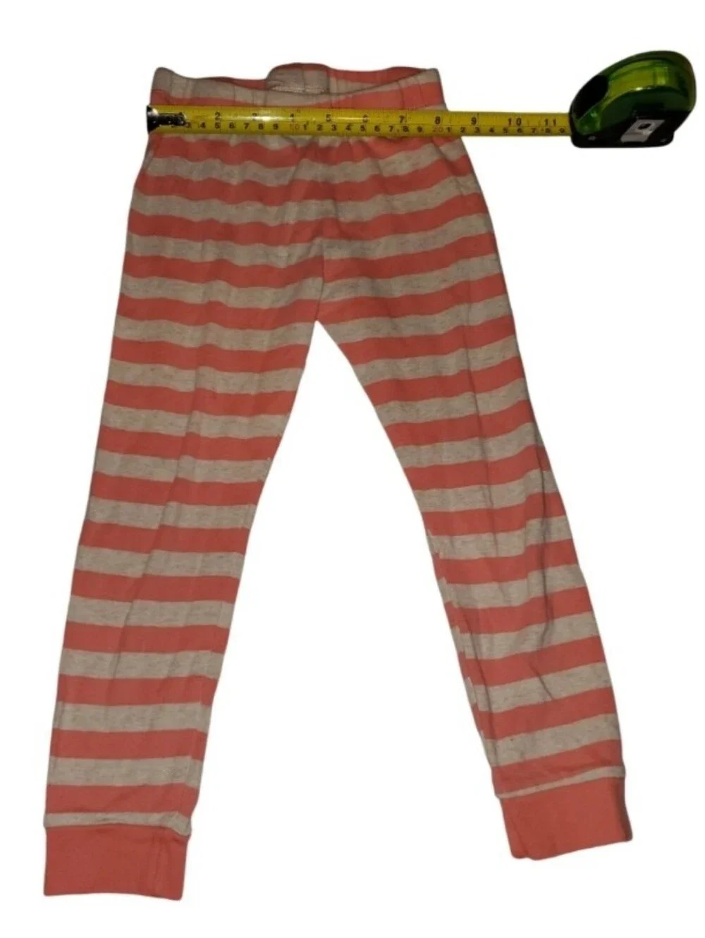Girls Beige and Coral Fox Pajama Set - Kids Long Sleeve Two-Piece